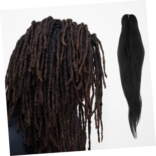 Beatifufu Pre stretched Braiding Hair Extension Schwarz Synthetische Zöpfe Einfache Anwendung Stylische Geflochtene Haarverlängerung Für Damen Mädchen von Beatifufu