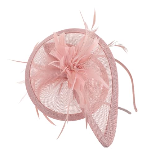 Beatifufu Faschinator Stirnband Für Damen Kopfbedeckung Hochzeit Teeparty Netzschleier Haarschmuck von Beatifufu