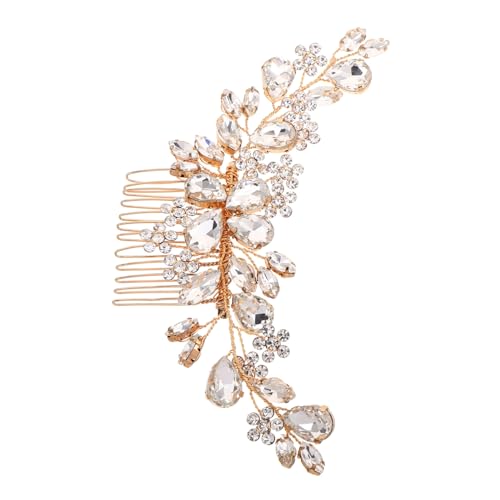 Beatifufu Rhinestone Haarkamm für Braut und Damen Leichter Eleganter Schmuck für Hochzeit und Party Fein Verarbeitetes Funkelndes Haaraccessoire für Stilvolle Hochsteckfrisuren von Beatifufu