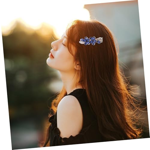 Beatifufu Rhinestone Haarklammer Damen Mini Haarspange mit Blume Strass Schmuck für Hochzeit Abschlussball und Alltag von Beatifufu
