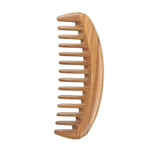 Beatifufu Sandelholz Haarkamm Breitzahnig für Lockiges Haar Holzkamm mit Kopfhautmassage Glatte Zähne Schützen vor Verheddern Natürliches Material Hautfreundlich für Damen und Mädchen von Beatifufu