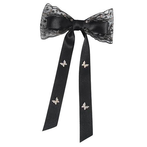 Beatifufu Vintage Haarschmuck Für Frauen Und Mädchen Große Französische Schleifen-haarspange Mit Riemen Haaraccessoires Für Reisen Feste Und Alltag von Beatifufu