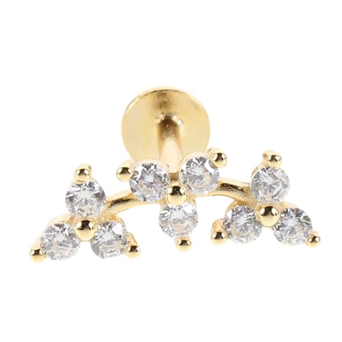 Beatifufu Silber Ohrstecker mit Funkelndem Zirkonia Fächerförmig Flacher Verschluss Leicht und Komfortabel Damen Schmuck für Alltag Party Teenager und Frauen Modisch und Elegant von Beatifufu