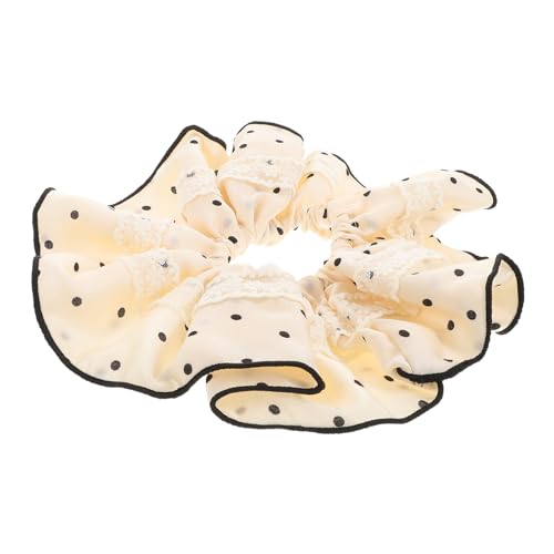 Beatifufu Übergroße Haargummis Mit Punkten Für Damen Süße Elastische Haargummis Aus Spitze Und Stoff Vielseitige Kopfbedeckungsaccessoires Für Frisuren von Beatifufu