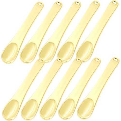 Beatifufu 10stücke Metall Gesichtscremespatel Lotion-scooper Maskenspatel Up-spatel Kosmetikspatel Creme-löffel Gesichtscreme-stick Augencreme-stick von Beatifufu