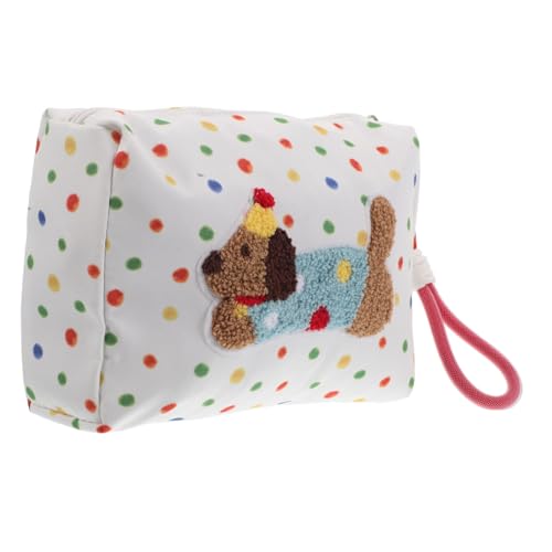 Beatifufu Süße Hundemuster Kosmetiktasche für Praktischer Reise Organizer mit Reißverschluss Handtasche für Make Up und Toilettenartikel für Unterwegs von Beatifufu