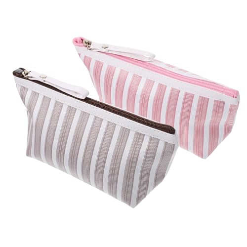 Beatifufu Tragbare Kosmetiktasche Mit Streifenmuster Reise Kulturbeutel Aus Material Kosmetikaufbewahrung Für Damen Praktisch Und Langlebig Beatifufu Tragbare Kosmetiktasche Mit Streifenmuster Reise Kulturbeutel Aus Material Kosmetikaufbewahrung Für Damen Praktisch Und Langlebig von Beatifufu