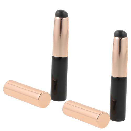 Beatifufu Tragbarer Silikon Lippenpinsel mit Kappe Ergonomisch Geformter Lipgloss Vielseitig für Lippenstift Concealer und Lippenpflege Praktischer Makeup Pinsel für Damen von Beatifufu