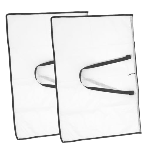 Beatifufu 2-teilige Hand-Portfolio-ordnertasche Multifunktionaler Kunstwerk-Organizer Transparente Aufbewahrungstasche Robuste Malwerkzeugtasche Praktische Tragetasche Für Dokumente von Beatifufu