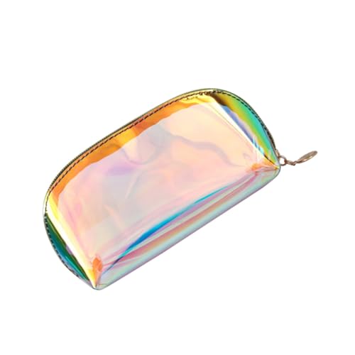 Beatifufu Transparente Kosmetiktasche Wasserdichtes PVC Makeup Bag Kleine Handtasche für Frauen Schimmernde Aufbewahrungstasche für Alltag Party von Beatifufu