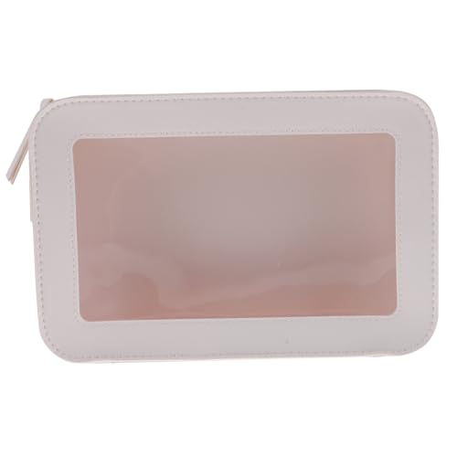 Beatifufu Transparente Reise Kosmetiktasche Damen PVC Waschbeutel Leicht Tragbar mit Reißverschluss für Make up Aufbewahrung und Reise Essentials von Beatifufu