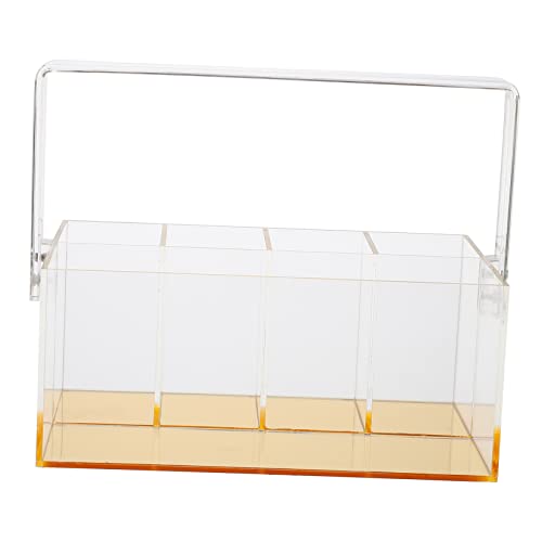 Beatifufu Transparenter Acryl Kosmetik Organizer mit Fächern Kompakte Schminktisch Aufbewahrungsbox Langlebige Makeup Storage Box für Lippenstifte und Beautyartikel Platzsparend und Leicht von Beatifufu