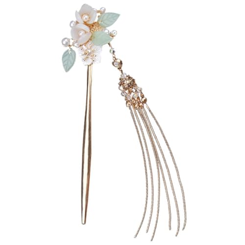 Beatifufu Vintage Chinesische Haarspange mit Perlen und Blumen Lange Haarnadel mit Quaste Eleganter Haarschmuck für Damen Geeignet für Hochzeit Party Alltag und Festlichkeiten Beatifufu Vintage Chinesische Haarspange mit Perlen und Blumen Lange Haarnadel mit Quaste Eleganter Haarschmuck für Damen Geeignet für Hochzeit Party Alltag und Festlichkeiten von Beatifufu