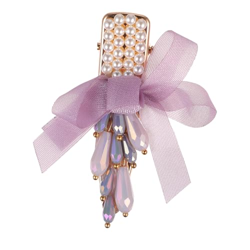Beatifufu Vintage Haarklammer mit Perlen und Strasssteinen Langlebige Haarnadel für Mädchen Elegant für Hochzeit Geburtstag und Festliche Anlässe Geschenkidee von Beatifufu