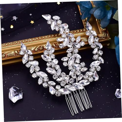 Beatifufu Wasserdichter Haarkamm mit Funkelnden Strasssteinen Flexibler Haarschmuck für Braut und Festliche Anlässe Eleganter Haar clip für Damen und Mädchen Vielseitiges Styling accessoire von Beatifufu