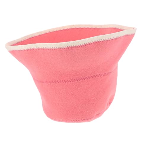 Beatifufu Wollene Sauna Mütze für Damen Absorbierende und Dicke Haube aus Natürlichem Wollfilz für Dampfbäder und Saunen Inspiriert von Russischen Badekappen Rosa von Beatifufu