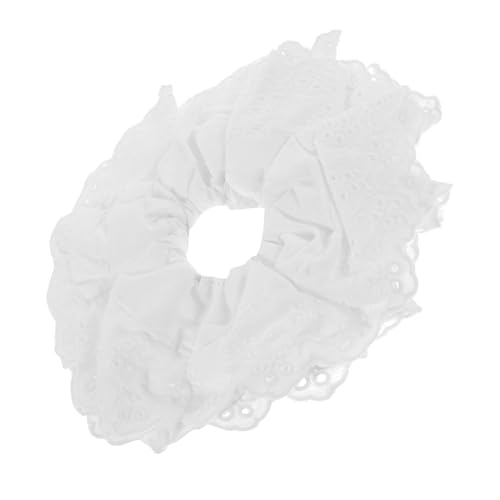 Haarbänder ribbon haar bänder Zopfgummi haarstifte schienbeinschoner tape Haargummis Masse dehnbare Haargummis süße Haargummis Haarpflegezubehör Haargummis für Mädchen Stoff Weiß Beatifufu von Beatifufu