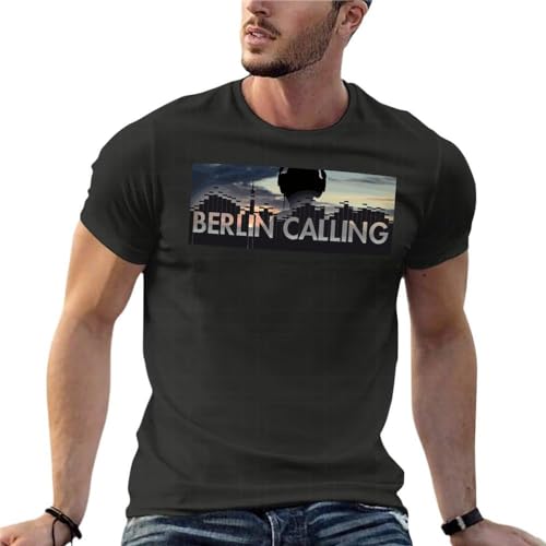 Berlin Calling Paul Kalkbrenner Elettronic Music Oversize T Shirt Fashion Men Black 3XL Black XXL von Beating