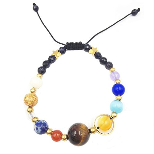 BeatlGem Handgemachte Sonnensystem Armband Universum Galaxy Die Neun Planeten Wächter Stern Naturstein Perlen Armbänder Armreifen Für Frauen und Männer Geschenk BeatlGem Handgemachte Sonnensystem Armband Universum Galaxy Die Neun Planeten Wächter Stern Naturstein Perlen Armbänder Armreifen Für Frauen und Männer Geschenk von BeatlGem