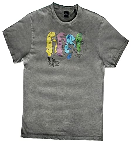 Beatles, T-Shirt, Lines, Anthrazit, Herren, Farbe:Anthrazit, Größe:XXL von The Beatles