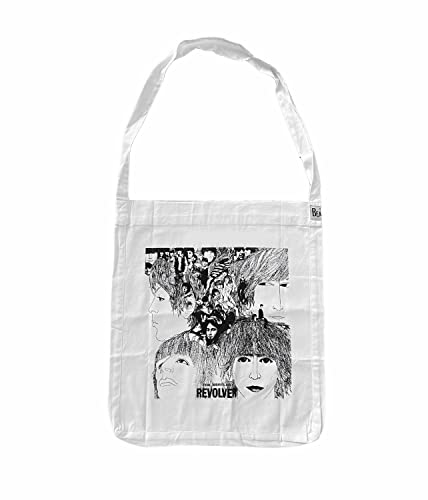 Beatles GOTS Tasche/Shoulderbag 'Revolver', Weiß von The Beatles