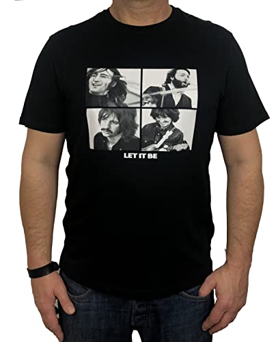 Beatles Herren T-Shirt, Let it be 2", schwarz (Large) von The Beatles