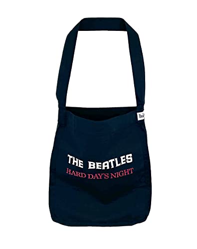 Beatles Tasche/Shoulderbag 'Hard Days Night', Navy, GOTS von The Beatles
