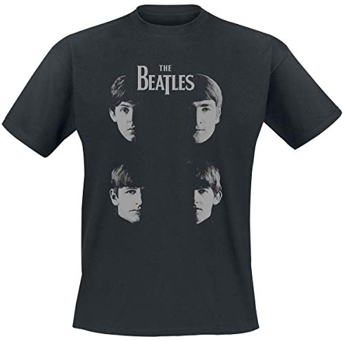 The Beatles Shadow Faces Männer T-Shirt schwarz L 100% Baumwolle Band-Merch, Bands, Nachhaltigkeit von The Beatles