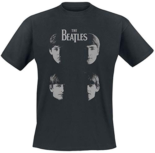 The Beatles Shadow Faces Männer T-Shirt schwarz M 100% Baumwolle Band-Merch, Bands, Nachhaltigkeit von The Beatles