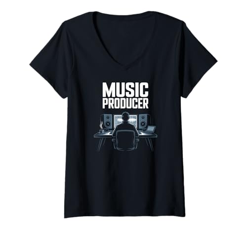Damen Music Producer Studio Setup Mixing Mastering Beatmaker DAW T-Shirt mit V-Ausschnitt Damen Music Producer Studio Setup Mixing Mastering Beatmaker DAW T-Shirt mit V-Ausschnitt von Beatmaker Daw Musikproduzent Studio Djs Tracks