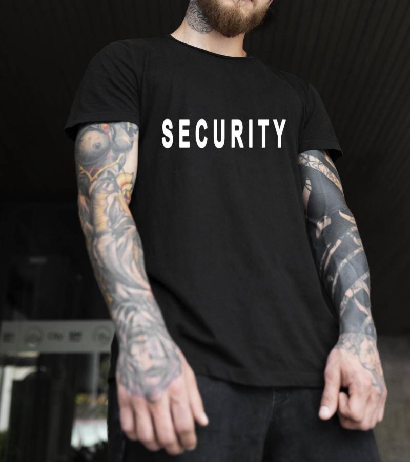 T-Shirt Erwachsene Personalisierbar, Für Damen Und Herren, Gr. S Bis 5xxl. Aufdruck Vorne Hinten Mit Security in Weiß. Hochwertig T-Shirt Erwachsene Personalisierbar, Für Damen Und Herren, Gr. S Bis 5xxl. Aufdruck Vorne Hinten Mit Security in Weiß. Hochwertig von BeatrizBergerDesign