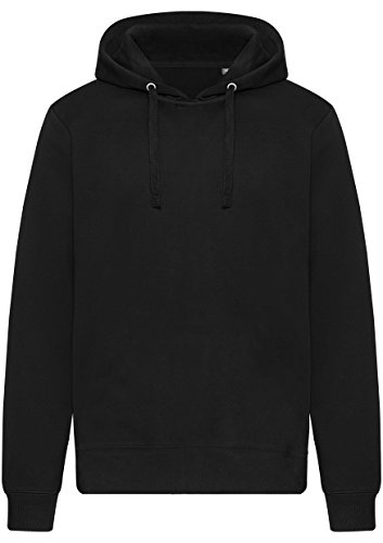 Beats & More PREMIUM Kapuzenpullover - schwarzer Hoodie - Langarm - Pulli - Sweatshirt - 80 % Baumwolle und 20 % Polyester - Herren und Damen - S von Beats & More