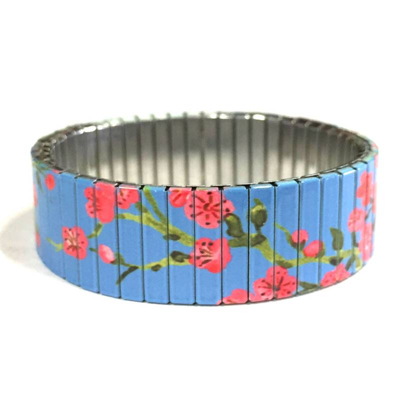 Edelstahl Stretch Armband, Kirschblüten Armband von Beau2Bear