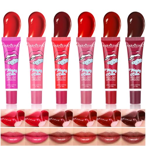 BeauFairy 6 Farben Peel Off Lip Stain Set, Magic Tattoo Lipgloss, Peel Off Wasserbeständige Lipstick, Lip Tint Long Lasting, Antihaftbecher Flüssiger Lippenstift Lippenfleck für Frauen Mädchen, 178 BeauFairy 6 Farben Peel Off Lip Stain Set, Magic Tattoo Lipgloss, Peel Off Wasserbeständige Lipstick, Lip Tint Long Lasting, Antihaftbecher Flüssiger Lippenstift Lippenfleck für Frauen Mädchen, 178 von BeauFairy