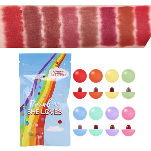 BeauFairy Mini Süßigkeiten Kapsel Lippenstift Set, 8 Farben, Wasserdichte, Langlebige Samt Mattes Pillen Lipstick, Niedlicher Tragbar, Feuchtigkeitsspendender Antihaft-Becher, Lip Gloss Set-133 BeauFairy Mini Süßigkeiten Kapsel Lippenstift Set, 8 Farben, Wasserdichte, Langlebige Samt Mattes Pillen Lipstick, Niedlicher Tragbar, Feuchtigkeitsspendender Antihaft-Becher, Lip Gloss Set-133 von BeauFairy