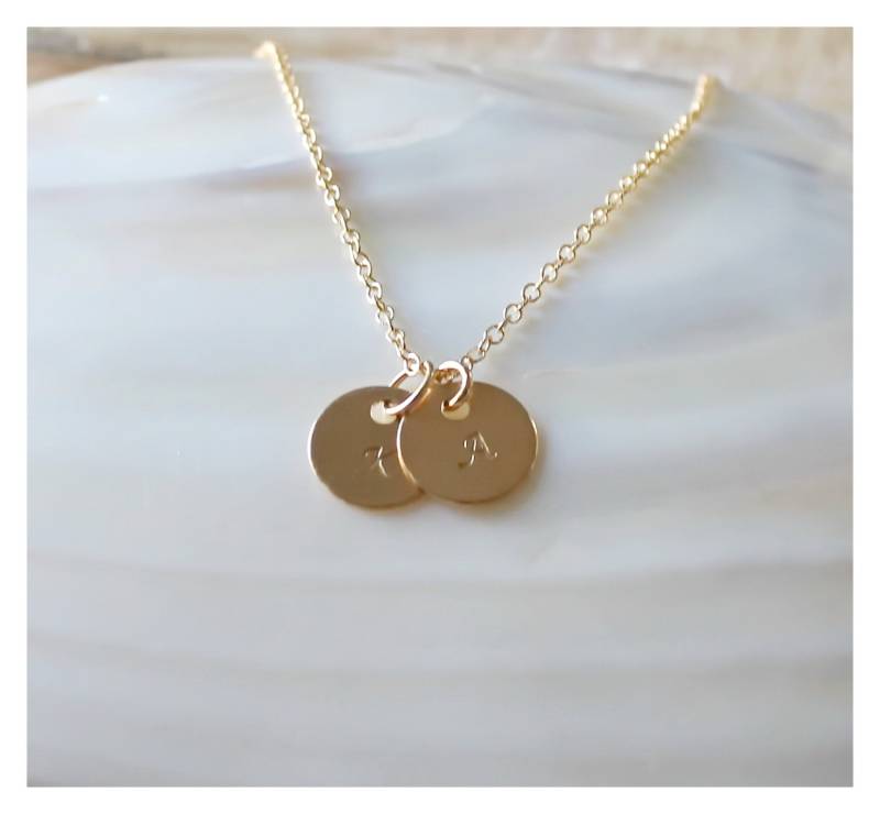 Gold Filled Initial Halskette Personalisierter Monogramm Schmuck von BeaucoupdeBeads