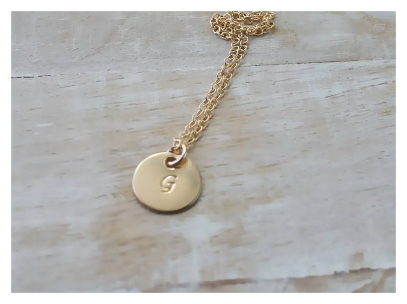 Personalisierte Gold Filled Initial Halskette von BeaucoupdeBeads