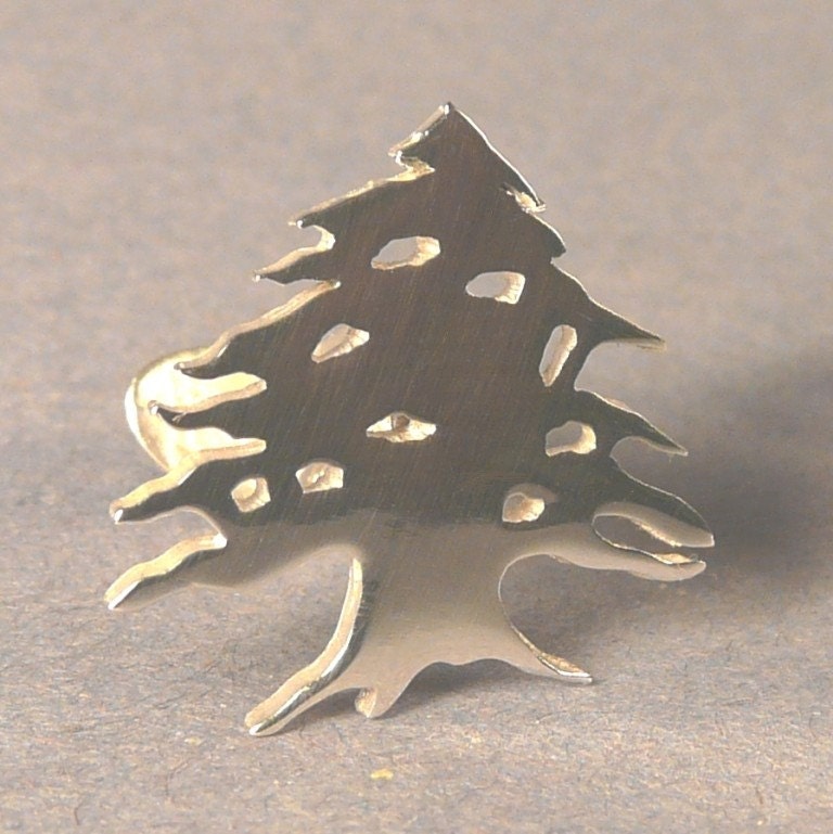 Zeder Baum Manschettenknöpfe Handgemachte Sterling Silber Herr Beaujangles von Beaujangles