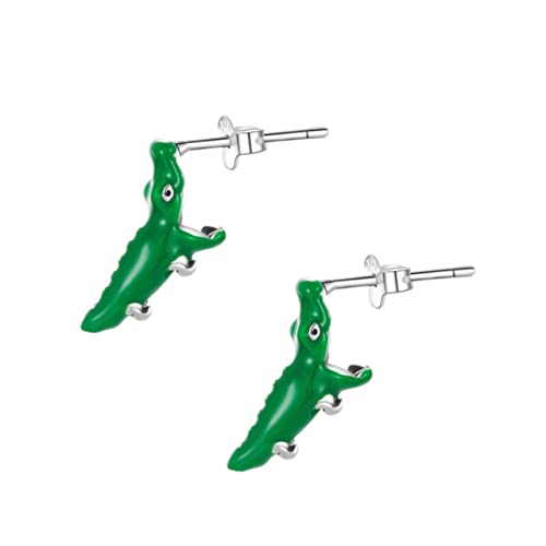 Beaupretty Krokodil Ohrstecker Für Damen Silberner Ohrschmuck Kreatives Modeaccessoire Hingucker Für Festivalpartys Alltag Kostümpartys von Beaupretty
