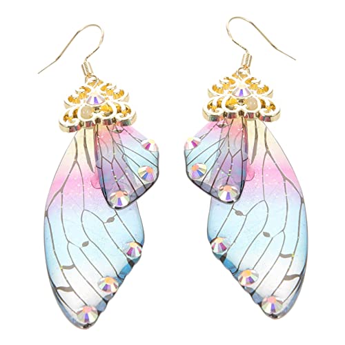 Beaupretty Schmetterlingsflügel-ohrhänger Baumelnde Tropfenohrringe Aus Silber Für Damen Zarte Schmetterlings-ohrringe Als Ohrschmuck Für Mädchen Und Frauen von Beaupretty