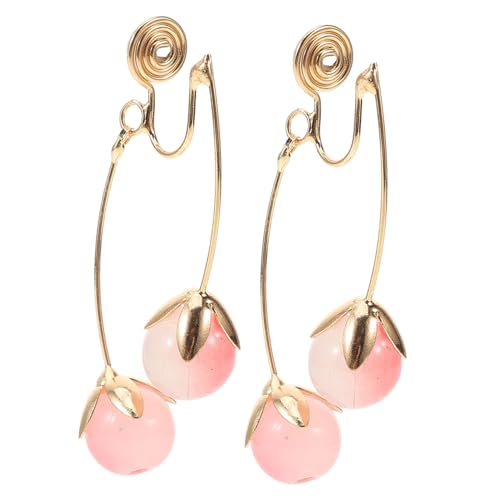 1 Paar Stylische Ohrclips für Damen Gradient Non Piercing Ohrringe Elegant für Valentinstag Jubiläen Hautfreundliches Material von Beaupretty