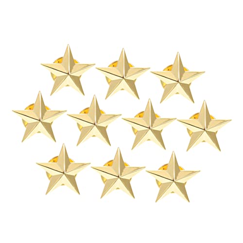 1 Satz Fünfzackstern Abzeichen Stern Anstecknadel Für Kostümdekoration Für Halloween Geburtstage Weihnachten Valentinstag Für Männer Frauen 10 Stück von Beaupretty