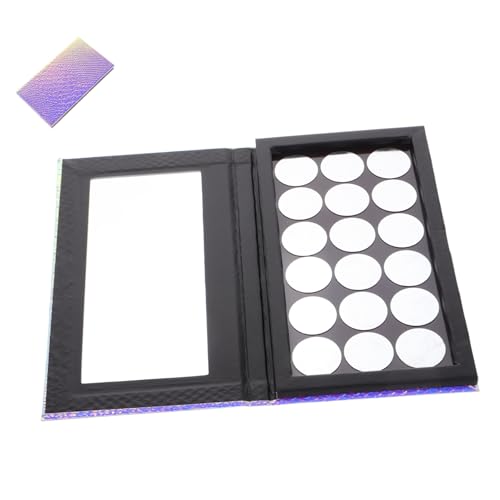 Beaupretty Leere Make Up Palette 18 Fächer Tragbare Lidschatten Kasten Wiederfüllbarer Kosmetikbehälter mit Spiegel für Selbstgemacht Make Up Rouge Organizer Lidschatten Puderetui von Beaupretty