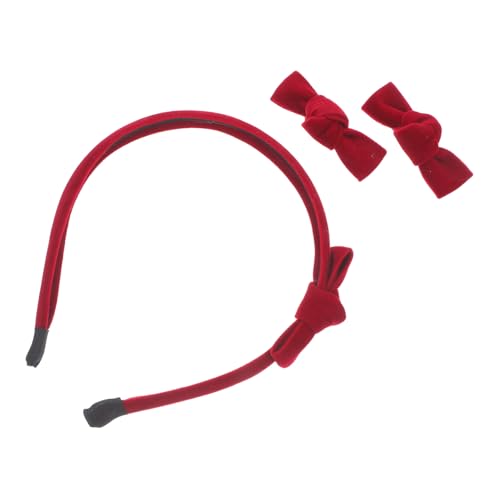 1 Set Haarspangen Stirnband Mit Samtschleife Haarspangen Set Mit Schleife Für Kleine Mädchen Süßes Haar Accessoire Für Die Schule Für Kleinkinder Und Frauen Cheerleading von Beaupretty