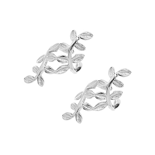 Beaupretty Silber Ohrclips Mit Kreativem Blätterdesign Ohrringe Piercing Leichte Und Bequeme Ohrklammern Für Damen Für Besondere Anlässe von Beaupretty