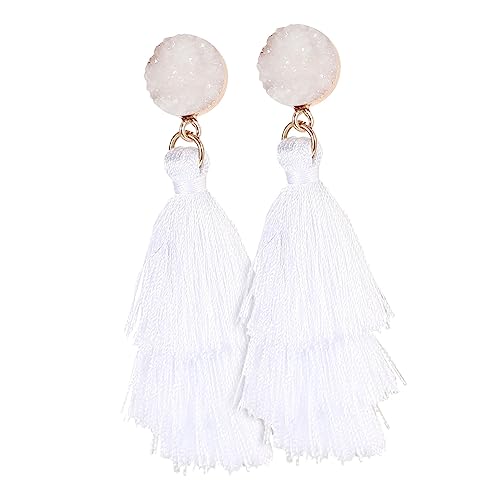 Beaupretty Vintage Ohrringe Mit Quasten Für Damen Statement Ohrhänger Baumelnde Modeschmuck Trendige Damenohrringe Moderne Ohrhänger Für Alltag Und Partys von Beaupretty