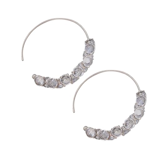 1Paar Creolen für Damen Geometrische Ohrringe Kreisform Metall Creolen für Partys Besondere Anlässe Funkelnde Schmuckstücke für Modebewusste Frauen von Beaupretty