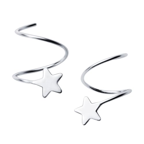 Beaupretty Stern Ohrringe Sterling Silber Ohrringe Damen Ohrclips Mädchen Ohrclips Für Damen Silber Ohrstecker Für Geburtstage Jubiläen Karneval Souvenirs Und Täglichen Gebrauch von Beaupretty