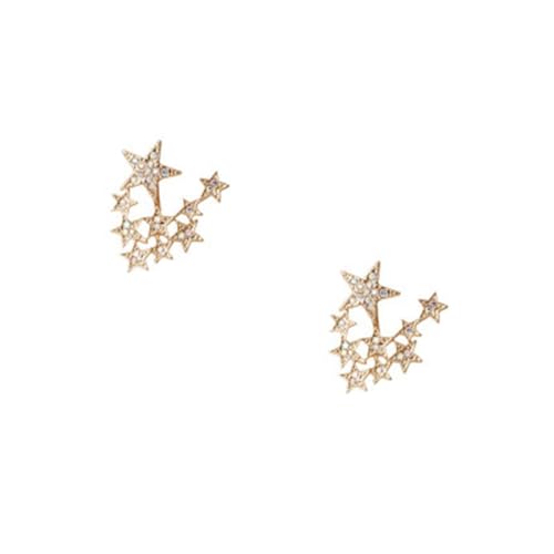 1Paar Sternenklare Ohrringe für Damen Silberne Mode Earbobs für Besondere Anlässe Wie Abendessen Abschlüsse Einzigartige Geschenkidee für Frauen von Beaupretty