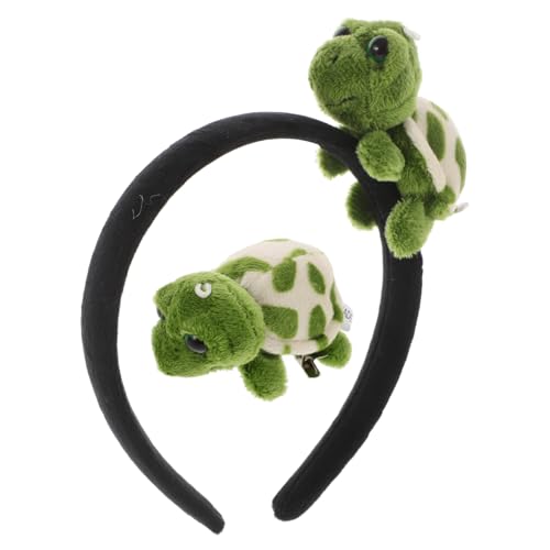 1Satz Plüschschildkröten Stirnband Teiliges Cartoon Haaraccessoire für Lustiges Kostüm Zubehör für Karneval Cosplay Maskeraden 1Satz Plüschschildkröten Stirnband Teiliges Cartoon Haaraccessoire für Lustiges Kostüm Zubehör für Karneval Cosplay Maskeraden von Beaupretty